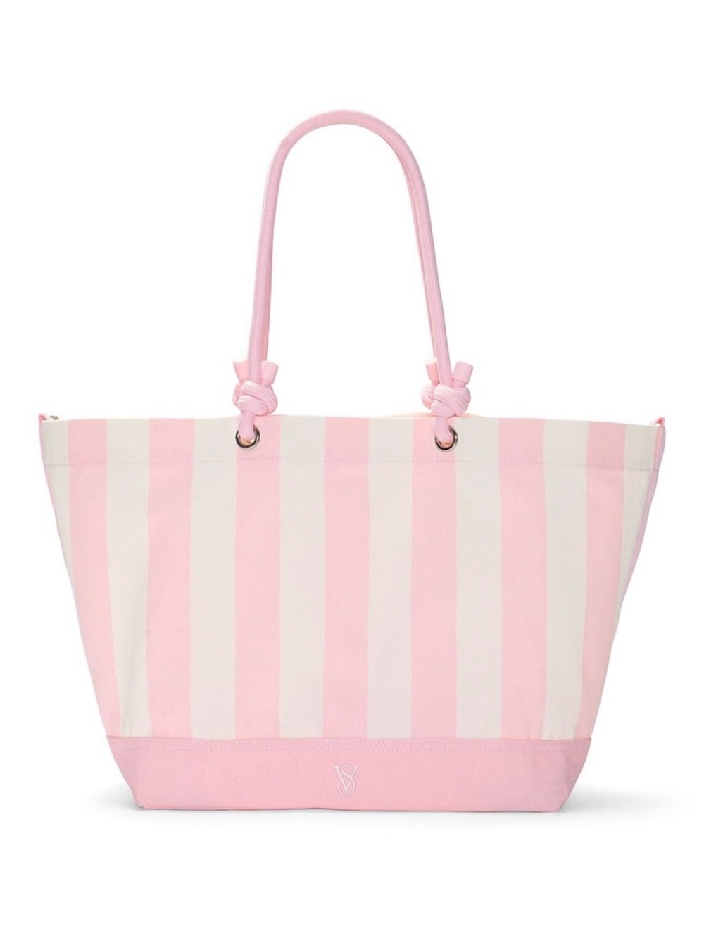 Victoria's Secret Heritage Stripe Rope Handle Tote Bag NWT
